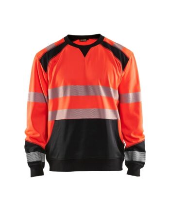 Sort BlÅklder 3541 High Vis Sweatee Shirt Herre High Vis Rød Sweatee Shirt BlÅklder Iso 20471 Klasse - BlÅklÄder Shirt  - 7330509621202
