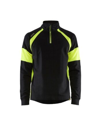 BlÅklder 3550 Visible Sweatee Shirt Herre Sort High Vis Gul Sweatee Shirt BlÅklder Herre - BlÅklÄder Shirt  - 7330509775349