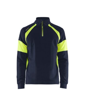 BlÅklder 3550 Visible Sweatee Shirt Herre Marineblå High Vis Gul Sweatee Shirt BlÅklder Herre - BlÅklÄder Shirt  - 7330509775264