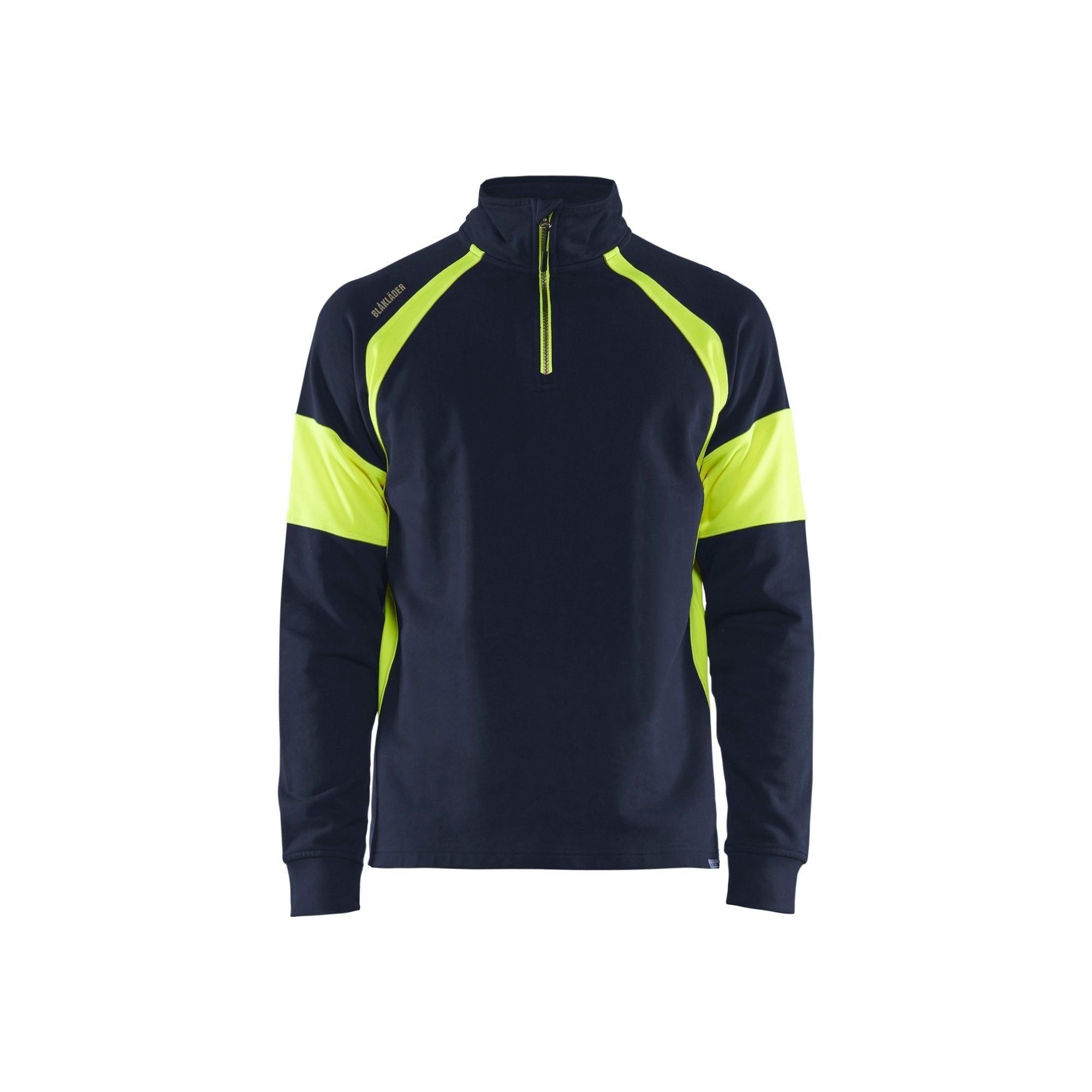 BlÅklder 3550 Visible Sweatee Shirt Herre Marineblå High Vis Gul Sweatee Shirt BlÅklder Herre - BlÅklÄder Shirt - 7330509775264