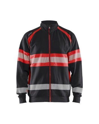 BlÅklder 3551 High Vis Sweatee Shirt Herre Sort High Vis Rød Sweatee Shirt BlÅklder Iso 20471 Klasse - BlÅklÄder Shirt  - 7330509838877