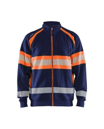BlÅklder 3551 High Vis Sweatee Shirt Herre Marineblå High Vis Orange Sweatee Shirt BlÅklder Iso 20471 Klasse - BlÅklÄder Shirt  - 7330509838716