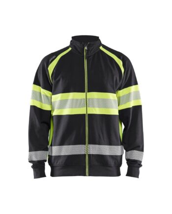 BlÅklder 3551 High Vis Sweatee Shirt Herre Sort High Vis Gul Sweatee Shirt BlÅklder Iso 20471 Klasse - BlÅklÄder Shirt  - 7330509838792