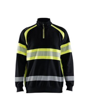 BlÅklder 3553 High Vis Sweatee Shirt Herre Sort High Vis Gul Sweatee Shirt BlÅklder Iso 20471 Klasse - BlÅklÄder Shirt  - 7330509830826