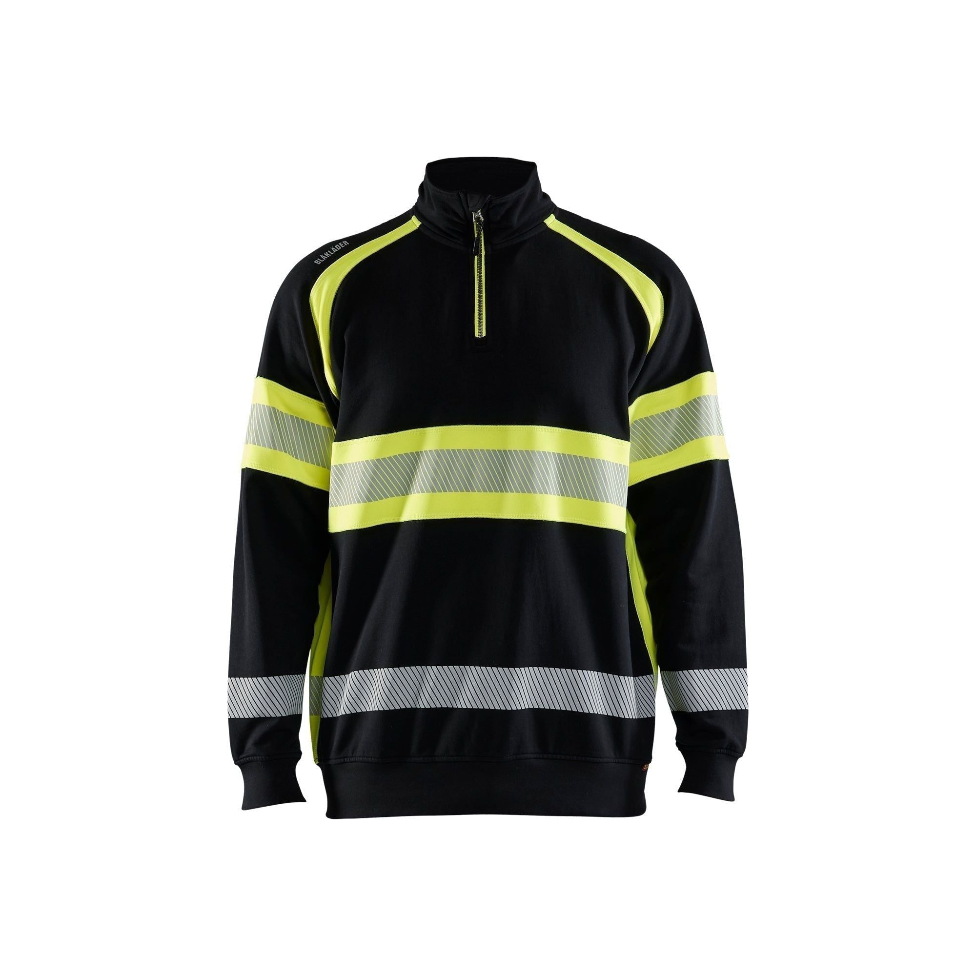 BlÅklder 3553 High Vis Sweatee Shirt Herre Sort High Vis Gul Sweatee Shirt BlÅklder Iso 20471 Klasse - BlÅklÄder Shirt - 7330509830826