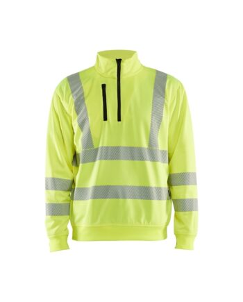 BlÅklder 3564 High Vis Sweatee Shirt Half Zip Herre High Vis Gul Sweatee Shirt BlÅklder Discount - BlÅklÄder Shirt  - 7330509831489