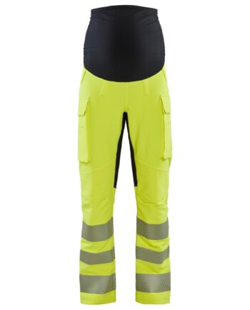 Sort BlÅklder 7100 Graviditets High Vis Buks Vejs Stretch Dame High Vis Gul Bukser Arbejdstøj Blyantlomme - BlÅklÄder Jeans  - 7330509721445