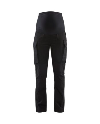 Sort BlÅklder 7101 Graviditets Service Buks Med Stretch Service Bukser Arbejdstøj Blyantlomme - BlÅklÄder Jeans  - 7330509721452