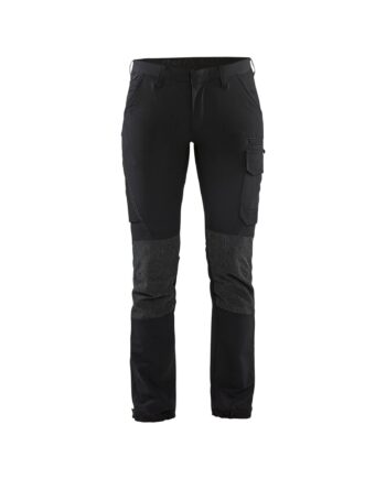 BlÅklder 7122 Service Buks Vejs Stretch Dame Sort Mørk Grå C32 Bukser Beklædning BlÅklder - BlÅklÄder Jeans  - 7330509742853