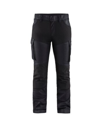 Sort BlÅklder 7147 Service Buks Denim Stretch Dame Marineblå C32 Bukser Arbejdstøj Blyantlomme - BlÅklÄder Jeans  - 7330509718087