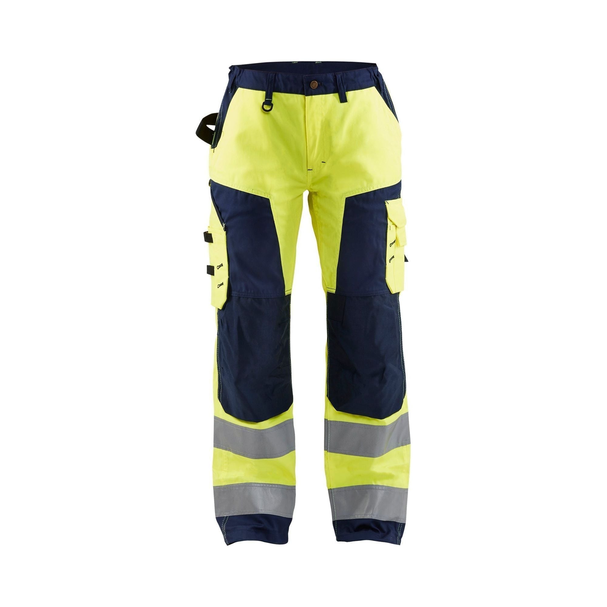 BlÅklder 7155 High Vis Buks Dame High Vis Gul Marineblå C34 Bukser Baglomme Blyantlomme - BlÅklÄder Jeans - 7330509502013