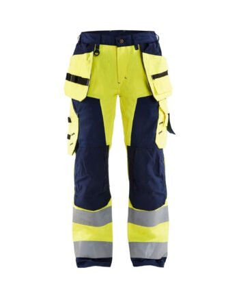 BlÅklder 7156 High Vis Buks Med Sømlommer Dame High Vis Gul Marineblå C34 Bukser Beklædning BlÅklder - BlÅklÄder Jeans  - 7330509502488