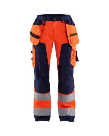 BlÅklder 7156 High Vis Buks Med Sømlommer Dame High Vis Orange Marineblå C34 Bukser Beklædning BlÅklder - BlÅklÄder Jeans  - 7330509502808