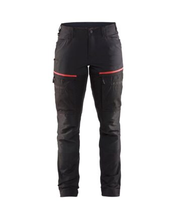 BlÅklder 7166 Dame Service Buks Med Stretch Sort Rød C32 Bukser Arbejdstøj Beklædning - BlÅklÄder Jeans  - 7330509800171