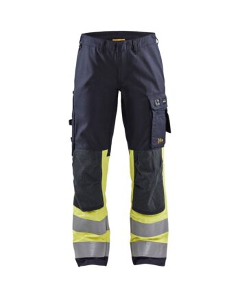 BlÅklder 7187 Flammehæmmende Multinorm Buks Inherent Med Stretch Dame Marineblå High Vis Gul C34 Bukser Antistatisk Baglomme - BlÅklÄder Jeans  - 7330509805565