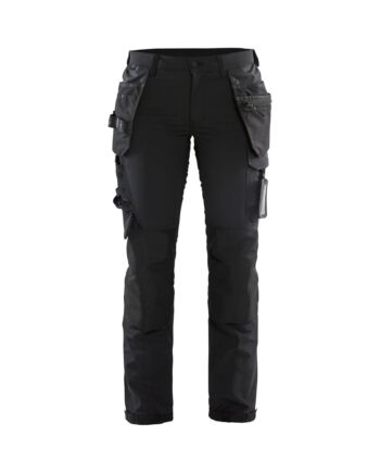 BlÅklder 7192 Håndværker Buks Vejs Stretch Dame Sort Mørk Grå C32 Bukser Baglomme BlÅklder - BlÅklÄder Jeans  - 7330509741986