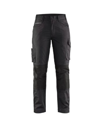 BlÅklder 7195 Service Buks Med Stretch Dame Sort Mørk Grå C32 Bukser Baglomme Blyantlomme - BlÅklÄder Jeans  - 7330509647424