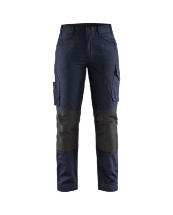 Sort BlÅklder 7195 Service Buks Med Stretch Dame Mørk Marineblå C32 Bukser Baglomme Blyantlomme - BlÅklÄder Jeans  - 7330509646908