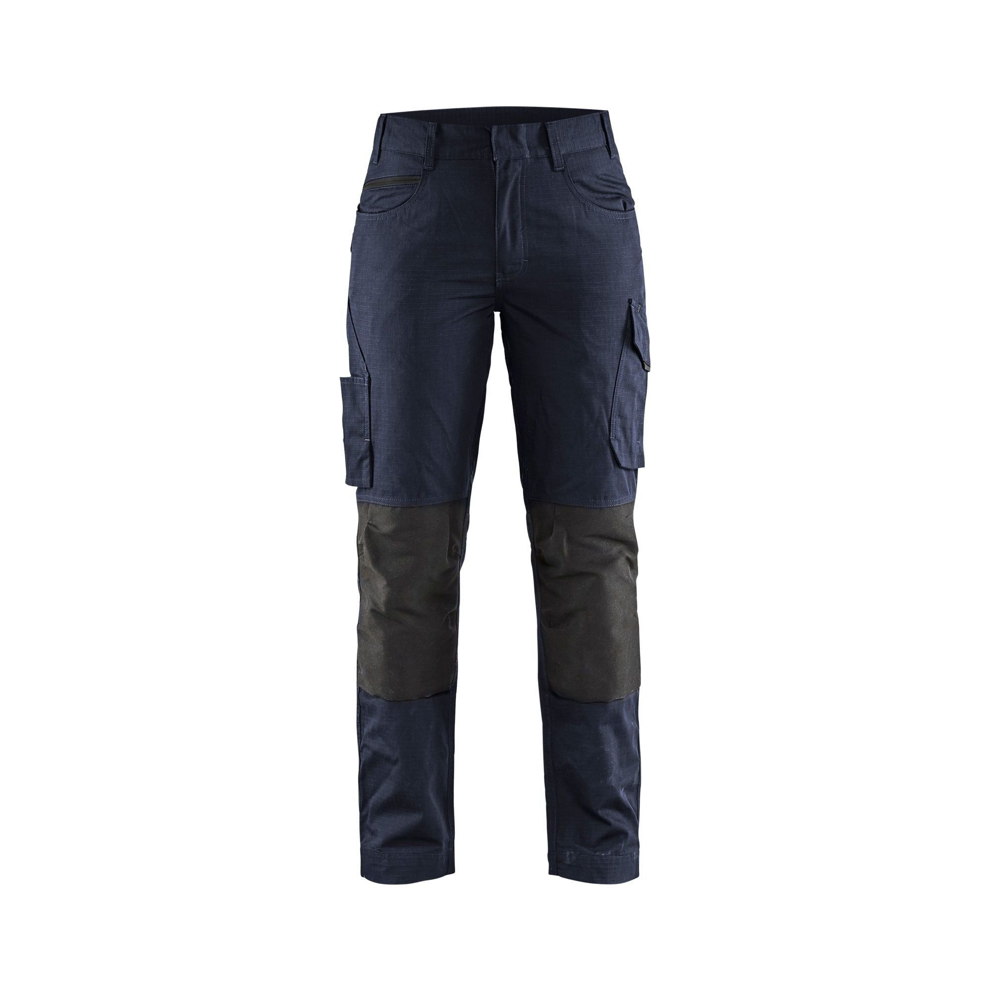 Sort BlÅklder 7195 Service Buks Med Stretch Dame Mørk Marineblå C32 Bukser Baglomme Blyantlomme - BlÅklÄder Jeans - 7330509646908