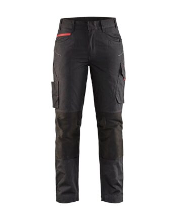 BlÅklder 7195 Service Buks Med Stretch Dame Sort Rød C32 Bukser Baglomme Blyantlomme - BlÅklÄder Jeans  - 7330509647240