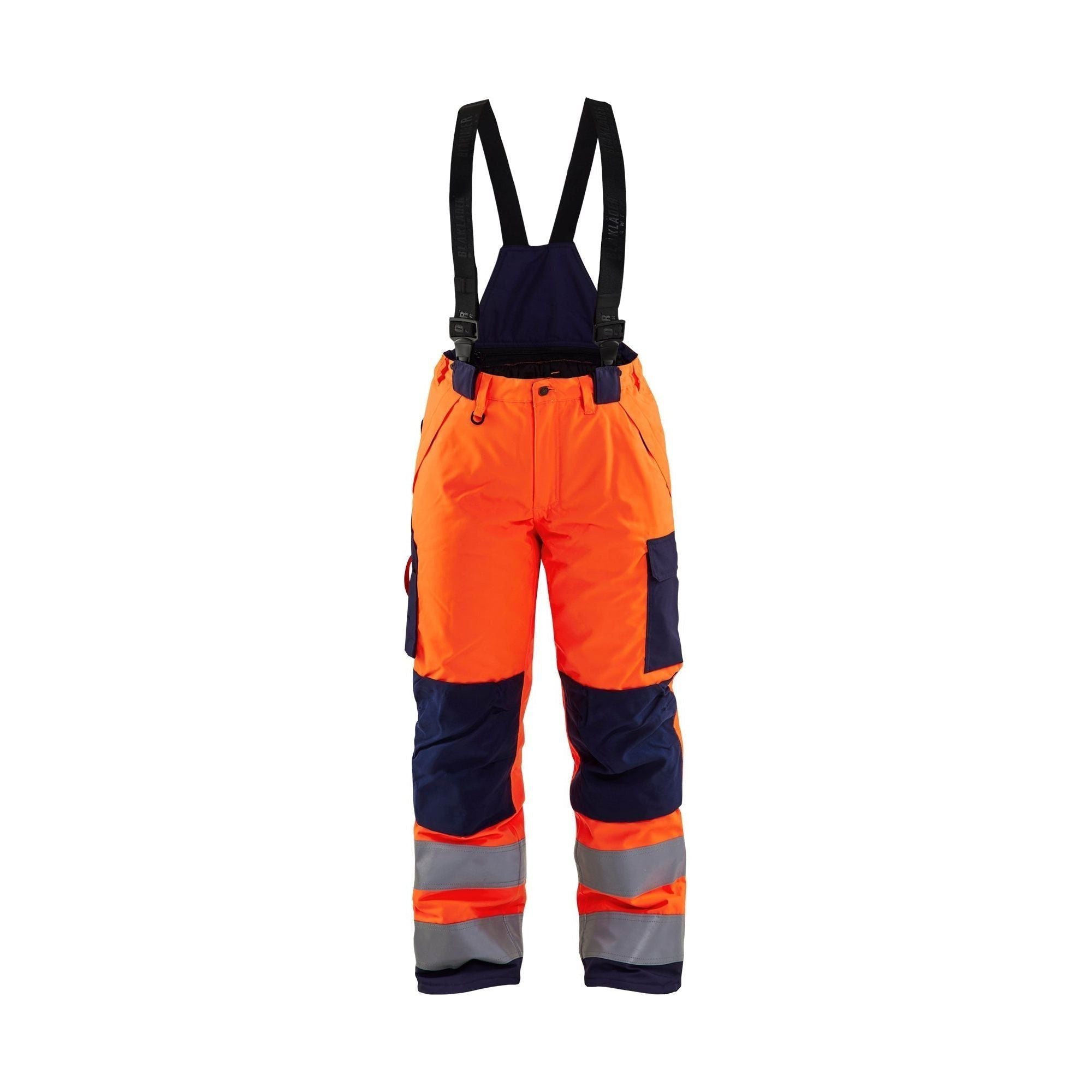BlÅklder 7885 High Vis Vinter Buks Dame High Vis Orange Marineblå C34 Bukser Beklædning BlÅklder - BlÅklÄder Jeans  - 7330509551233