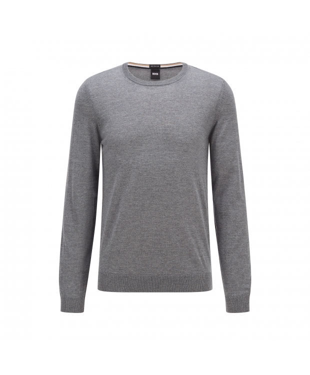 Grå Boss Sweatee Shirt Til Herre - Boss Shirt