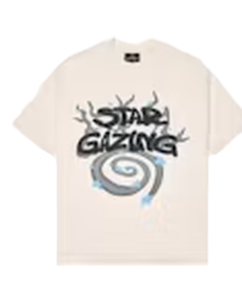 Hvid Broken Planet Stargazing Shirt Vanilla White - Broken Planet Shirt  - 1556500057420