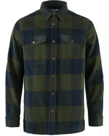 Grøn Fjallraven Canada Shirt Deep Forest Dark Navy Skjorter - Fjällräven Shirt  - 7323450935023