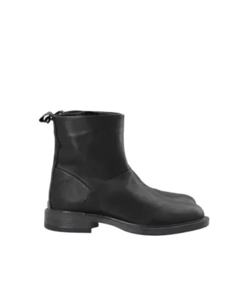 Sort Cashott Castina Zip Boot Leather 61300935 - SkoSneaksers  - 5740017052030