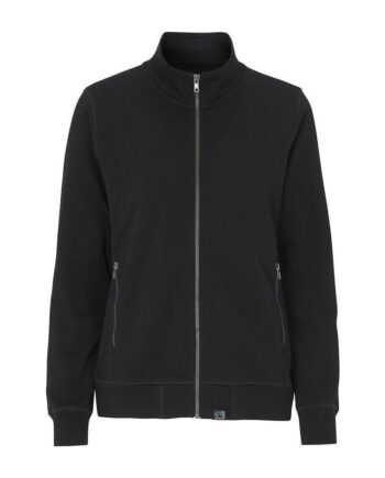 Sort Cottover Terry Collar Dame 141511 Black Sweatee Shirt Dame Fairtrade - Cottover Shirt  - 7332643258009