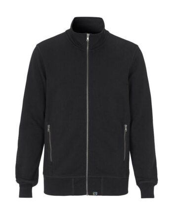 Sort Cottover Terry Collar Herre 141512 Black Sweatee Shirt Dame Fairtrade - Cottover Shirt  - 7332643258214