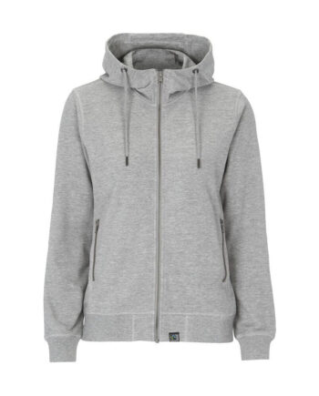 Cottover Terry Hood Dame 141509 Grey Melange Sweatee Shirt Dame Fairtrade - Cottover Shirt  - 7332643257552