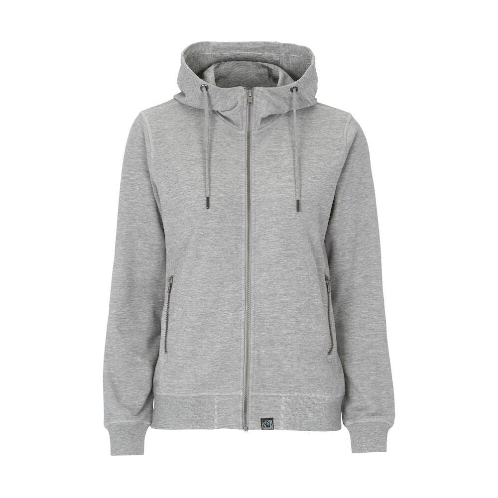 Cottover Terry Hood Dame 141509 Grey Melange Sweatee Shirt Dame Fairtrade - Cottover Shirt - 7332643257552
