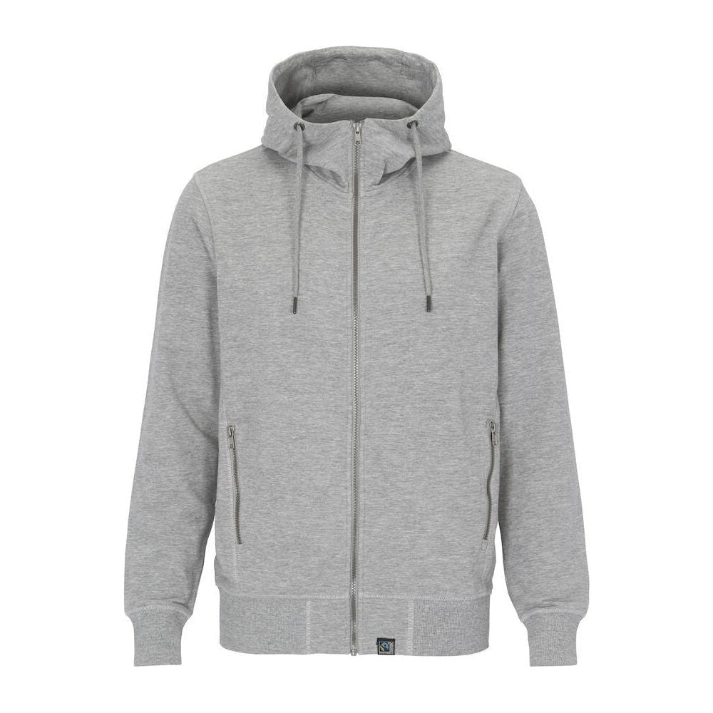 Cottover Terry Hood Herre 141510 Grey Melange Sweatee Shirt Dame Fairtrade - Cottover Shirt - 7332643257750