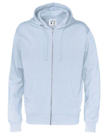 Cottover Full Zip Hood Herre 141010 Sky Blue Sweatee Shirt Dame Fairtrade - Cottover Shirt  - 7332643124854
