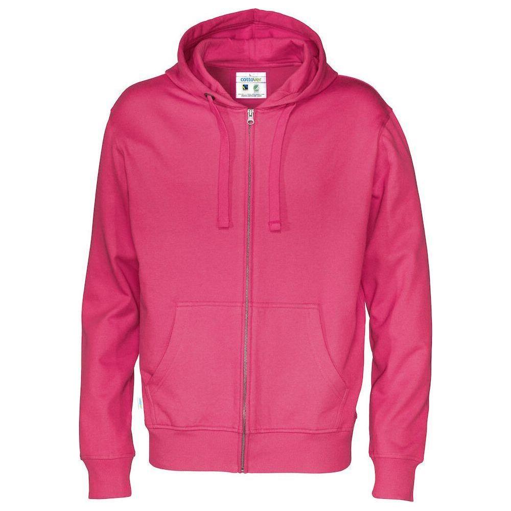 Cottover Full Zip Hood Herre 141010 Cerise Sweatee Shirt Dame Fairtrade - Cottover Shirt - 7332643149314