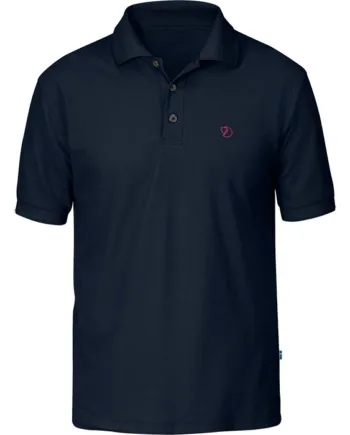 Sort Fjallraven Crowley Pique Shirt Blueblack 2xl Shirt Polo Shirt - Fjällräven Shirt  - 7392158965700