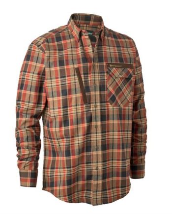 Deerhunter Mens Hektor Shirt Orange Check - Deerhunter Shirt  - 5702827175927