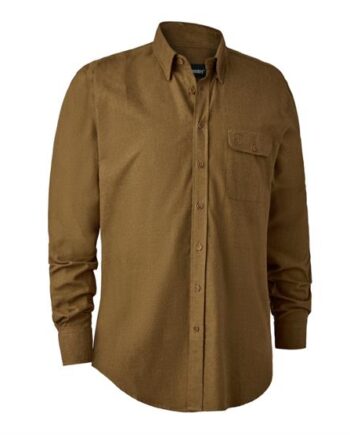 Deerhunter Mens Liam Shirt Ocher Brown - Deerhunter Shirt  - 5702827209837