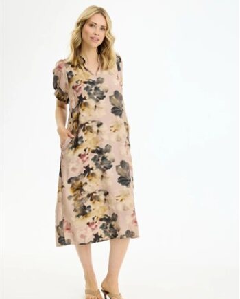 Mønstret Infront Kjole 215 Rose - Infront Jeans  - 5714220432637