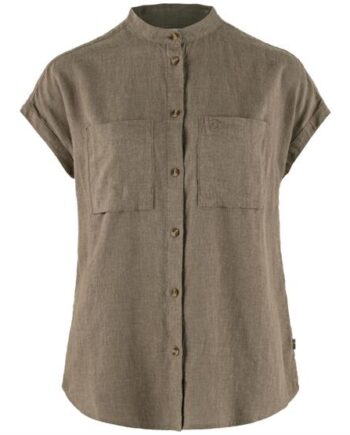 Fjallraven Vik Hemp Shirt Womens Suede Brown - Fjällräven Shirt  - 7323451014710