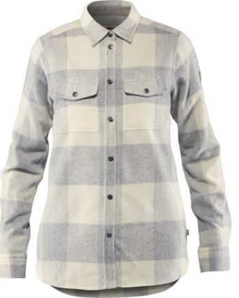 Hvid Fjallraven Canada Shirt Womens Fog Chalk White - Fjällräven Shirt  - 7323450389369