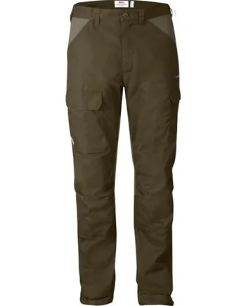 Grøn Fjallraven Drev Trousers Herre Mænd Dark Olive Bukser - Fjällräven Jeans  - 7392158946884