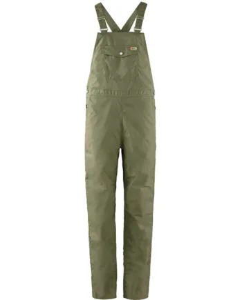 Grøn Fjallraven Dungaree Trousers Kvinder Damer Green Bukser - Fjällräven Jeans  - 7323450685072