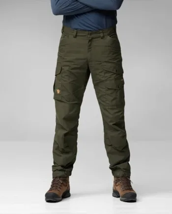 Grøn Fjallraven Vidda Pro Trousers Herre Mænd Deep Forest Regular Bukser - Fjällräven Jeans  - 7323450918057
