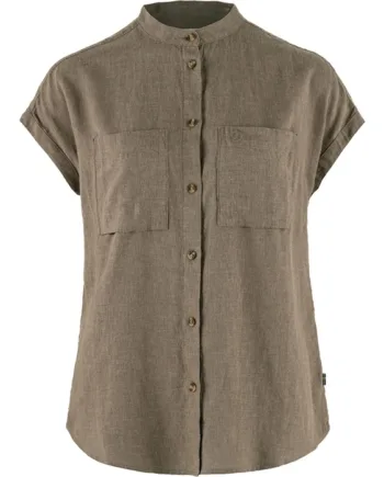 Brun Fjallraven Vik Hemp Shirt Suede Brown Skjorter - Fjällräven Shirt  - 7323451014673