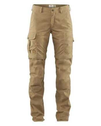 Dark Beige Fjallraven Karla Pro Zip Off Trousers Woman Dark Sand Bukser - Fjällräven Jeans  - 7323450496258