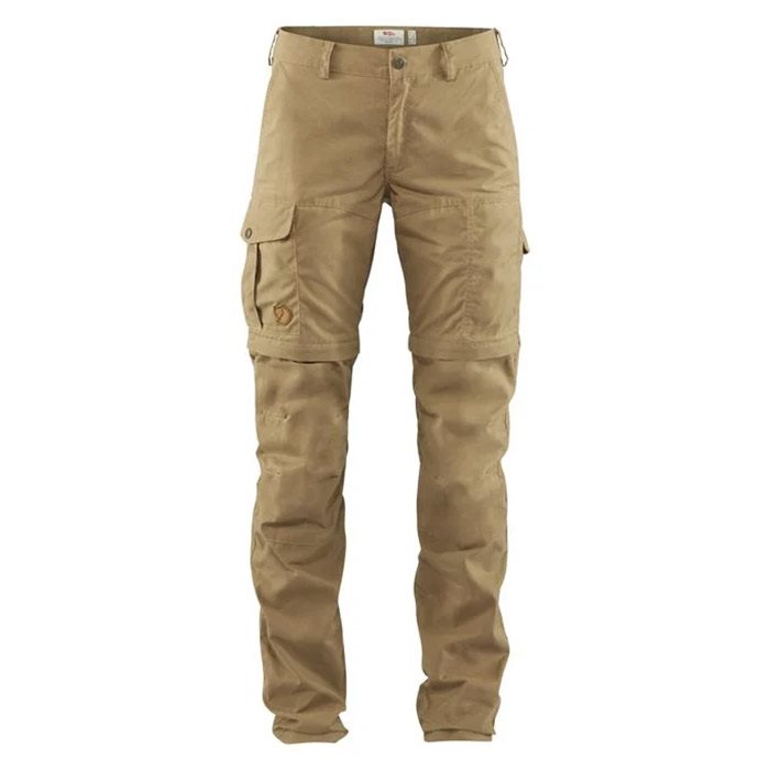 Dark Beige Fjallraven Karla Pro Zip Off Trousers Woman Dark Sand Bukser - Fjällräven Jeans - 7323450496258