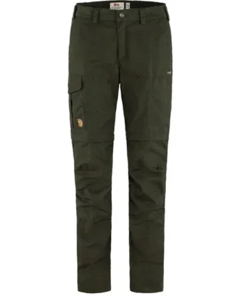 Grøn Fjallraven Karla Pro Zip Off Trousers Woman Deep Forest Bukser - Fjällräven Jeans  - 7323450799434