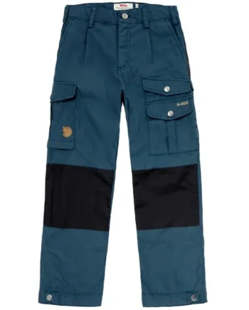 Mountain Blå Fjallraven Kids Vidda Børnebukser Mountain Blue 122 Bukser - Fjällräven Jeans  - 7323450800925